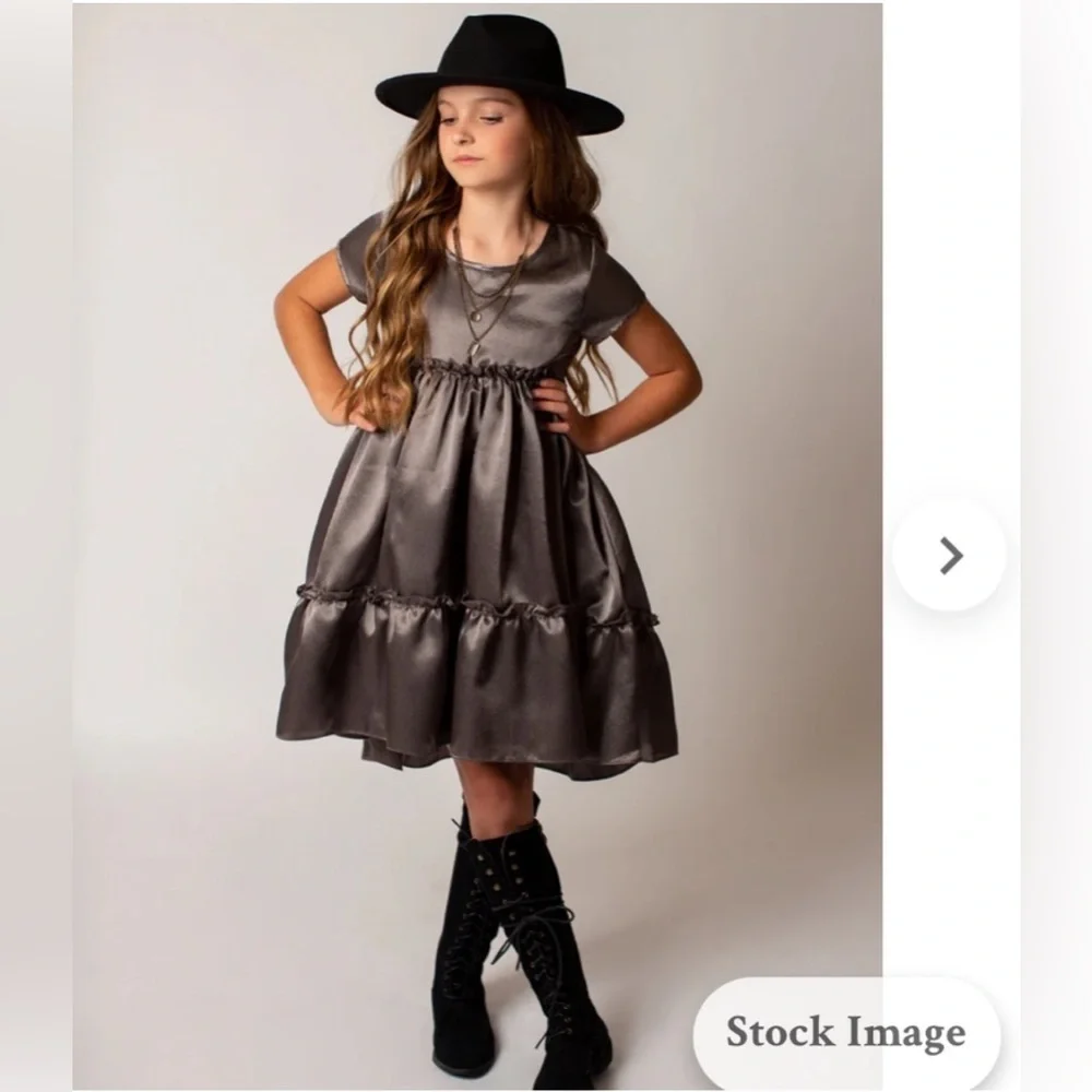 NWT Joyfolie Mia Joy Loralei Dress Charcoal Size 14